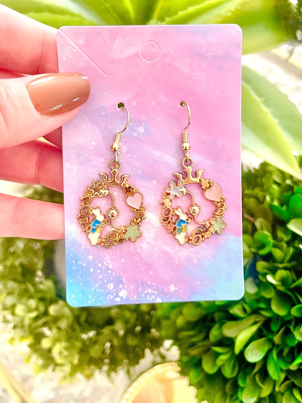 The White Rabbit Earrings - Picture 2 of 4